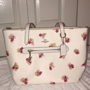 COACH FLORAL TOTE